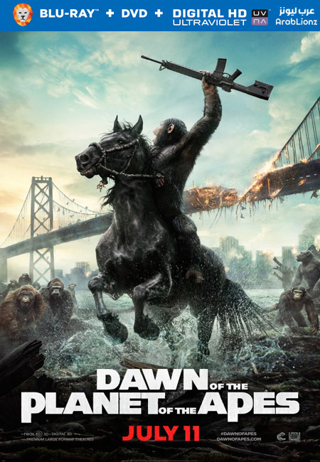 مشاهدة فيلم Dawn of the Planet of the Apes 2014 مترجم اون لاين