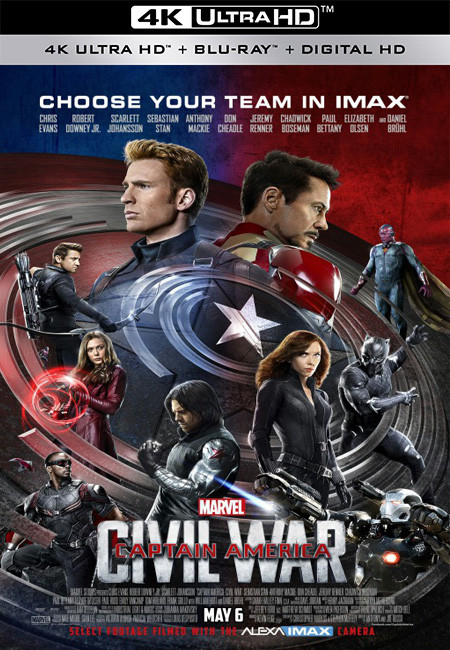 فيلم Captain America: Civil War 2016 4K BluRay مترجم اون لاين