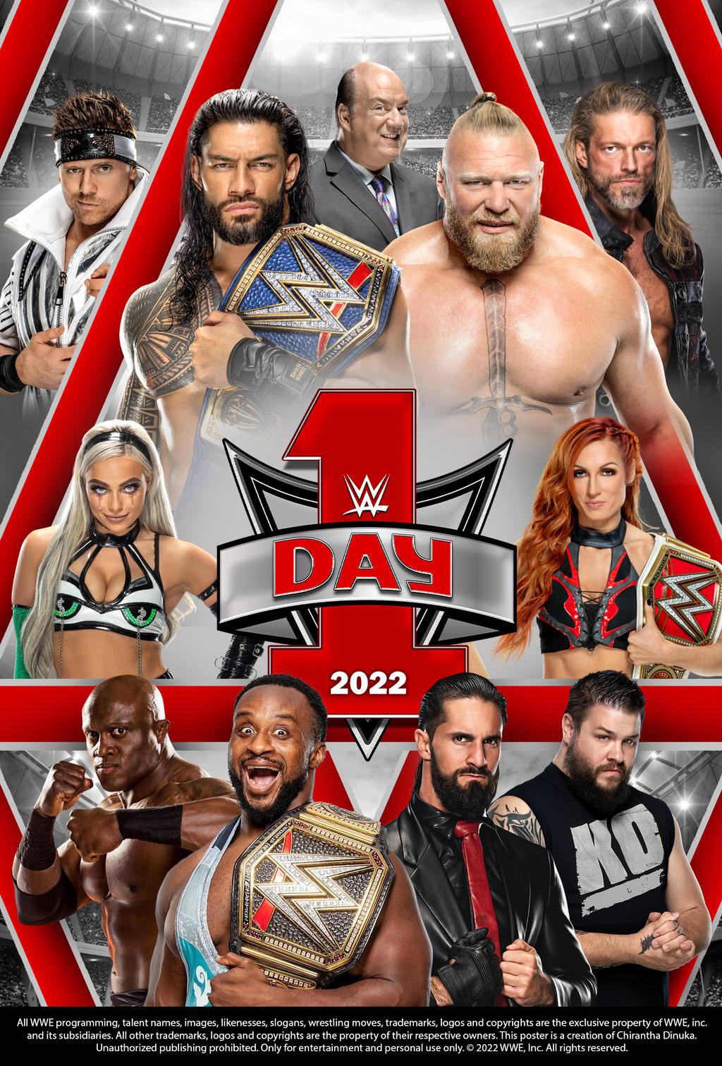 مشاهدة عرض WWE Day 1 2022 مترجم