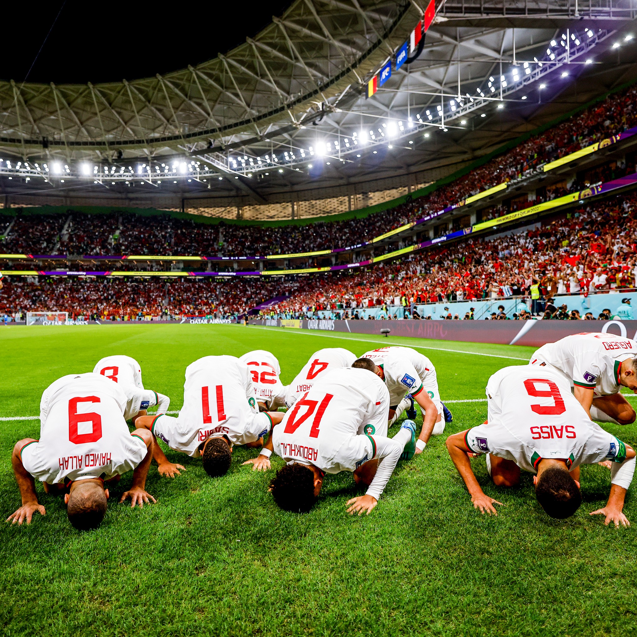 لقاء المغرب × بلجيكا كامل في كأس العالم 2022 قطر بتعليق جواد بدة