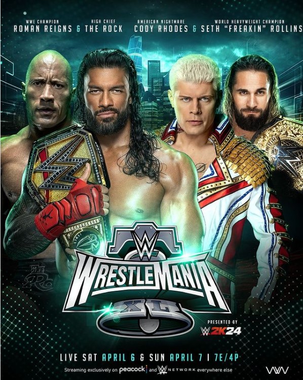 مشاهدة عرض راسلمينيا WrestleMania XL 40 Night 1 مترجم